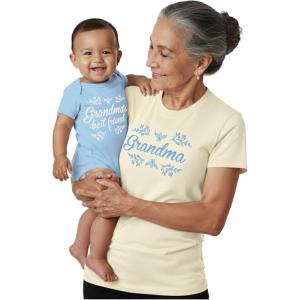 image:imageTstars Wild One Mommy and Me Outfits  Cute Matching Shirt Set for Babys 1st Birthday and Mothers DayGrandma  Off White Mom  Aqua Baby