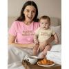 image:imageTstars Our First Mothers Day Baby Outfit Matching Gifts  Mommy and Me Matching Outfits  First Time Mommy Mothers Day GiftHeart F  Light Pink Mom  Natural Baby