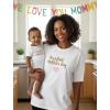 image:imageTstars Our First Mothers Day Baby Outfit Matching Gifts  Mommy and Me Matching Outfits  First Time Mommy Mothers Day GiftHeart F  White Mom  White Baby