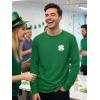 image:imageTstars Mens St Patricks Day Long Sleeve Shirt  Irish Lucky Shamrock Clover Gift Tee for HimPocket Clover  Green