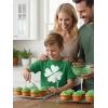image:imageTstars Youth amp Kids St Patricks Day TShirt  Lucky Shamrock Clover Graphic Tee for Boys and GirlsClover  Green