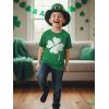 image:imageTstars Youth amp Kids St Patricks Day TShirt  Lucky Shamrock Clover Graphic Tee for Boys and GirlsClover  Green