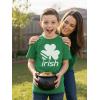 image:imageTstars Youth amp Kids St Patricks Day TShirt  Lucky Shamrock Clover Graphic Tee for Boys and GirlsIrish  Green