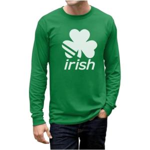 image:imageTstars Mens St Patricks Day Long Sleeve Shirt  Irish Lucky Shamrock Clover Gift Tee for HimIrish  Green