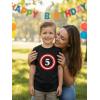image:imageTstars ARR Im 5 Pirate 5th Birthday Shirt Boy Girl Five Years Old Kids TShirtCaptain 5  Black