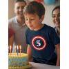 image:imageTstars ARR Im 5 Pirate 5th Birthday Shirt Boy Girl Five Years Old Kids TShirtCaptain 5  Navy