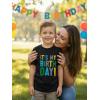 image:imageTstars ARR Im 5 Pirate 5th Birthday Shirt Boy Girl Five Years Old Kids TShirtMy Birthday  Black