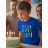image:imageTstars ARR Im 5 Pirate 5th Birthday Shirt Boy Girl Five Years Old Kids TShirtMy Birthday  Blue