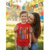 image:imageTstars ARR Im 5 Pirate 5th Birthday Shirt Boy Girl Five Years Old Kids TShirtMy Birthday  Red
