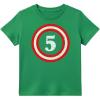 image:imageTstars ARR Im 5 Pirate 5th Birthday Shirt Boy Girl Five Years Old Kids TShirtCaptain 5  Green