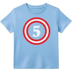 image:imageTstars ARR Im 5 Pirate 5th Birthday Shirt Boy Girl Five Years Old Kids TShirtCaptain 5  California Blue