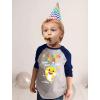 image:imageBaby Shark Birthday Shirt  Fun 34 Sleeve Baseball Tee for Toddler Boys amp Girls Party OutfitBlue