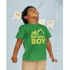 image:imageTstars Birthday Boy Excavator Shirt  Fun Construction Party Tee for Toddler and Youth Boys Kids OutfitGreen