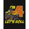 image:imageTstars Im 4 Lets Roll Shirt  Fun Truck 4th Birthday Long Sleeve Tee for Toddler Boys amp Kids Party OutfitBlack