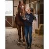 image:imageTstars Leave Me Alone Im Only Talking to My Horse Hoodie Teen Girls amp Women Gift for Riders and Equestrian FansAlone  Blue