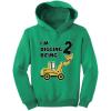 image:imageTstars 2nd Birthday Bulldozer Construction Party 2 Years Old Boy Cute Toddler HoodieGreen