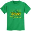 image:imageTstars 4th Birthday Shirt for Boys  Comic Book Four Graphic Tee for Toddler amp Kids Party OutfitGreen
