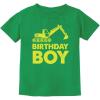 image:imageTstars Birthday Boy Excavator Shirt  Fun Construction Party Tee for Toddler and Youth Boys Kids OutfitGreen