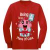image:imageTstars Gift for 4 Year Old Girl 4th Birthday Funny Cupcake Toddler Kids Long sleeve TShirtRed
