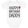 image:imageTstars Happy Birthday Daddy Bodysuit  Gift from Baby Son or Daughter Infant Boy or Girl Outfit for Dads Big DayWhite