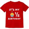 image:imageTstars Its My Half Birthday Outfit For Baby 12 Birthday Gift Infant Kids TShirtRed