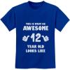 image:imageTstars This Is What an Awesome 12 Year Old Looks Like Youth Kids 12th Birthday TShirtBlue