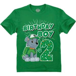 image:imagePaw Patrol Rocky 2nd Birthday Tee  Toddler amp Kids Shirt for Party Fun and AdventuresGreen