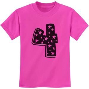 image:imageTstars Four Years Old BoyGirl Birthday Gift Idea  Im 4 Superstar Kids TShirtPink