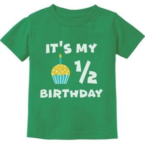 image:imageTstars Its My Half Birthday Outfit For Baby 12 Birthday Gift Infant Kids TShirtGreen