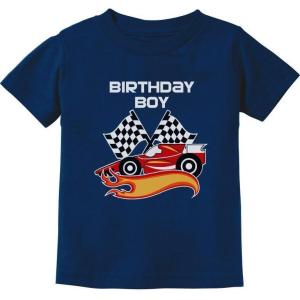 image:imageTstars TeeStars  Gift for Birthday Boy Racing Car Racer Boy Toddler Kids TShirtNavy