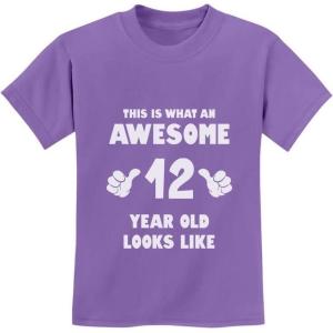 image:imageTstars This Is What an Awesome 12 Year Old Looks Like Youth Kids 12th Birthday TShirtViolet
