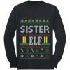 image:imageTstars Sister Elf Ugly Christmas Sweater Xmas Family Youth Kids Long Sleeve TShirtBlack