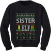 image:imageTstars Matching Family Elf Ugly Christmas Sweatshirts for Mom Dad Son Daughter Outfits Sister KidsBlack