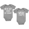 image:imageTstars Infant Twins Baby Bodysuit Onesie Newborn Matching Outfits for Boys GirlsGray  Gray