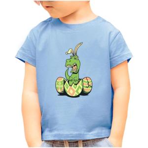 image:imageTstars Easter Dinosaur T Rex Shirt for Infant amp Toddler Boys amp Girls  Funny Bunny Egg Dino T ShirtCalifornia Blue