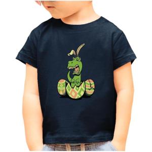 image:imageTstars Easter Dinosaur T Rex Shirt for Infant amp Toddler Boys amp Girls  Funny Bunny Egg Dino T ShirtNavy