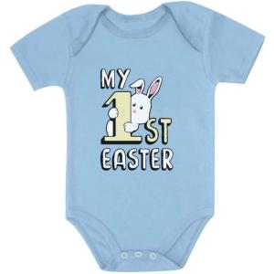 image:imageTstars My 1st Easter Bunny Baby Bodysuit for Boys amp Girls  Holiday Gift for Egg Hunt PhotosAqua