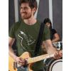 image:imageTstars Guitar TShirt for Men  Gift for Musicians and Music Lovers  Casual Graphic Tshirt for GuitaristsOlive