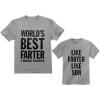 image:imageTstars Best Farter I Mean Father Like Farter Like Son Funny Dad amp Me Matching Set TeesDad Gray  Son Gray
