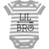 image:imageTstars Little Brother Shirt for Boys Baby Announcement Baby Boy Baby BodysuitGrayWhite