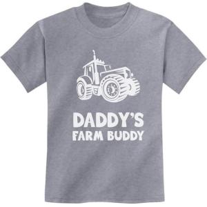 image:imageTstars TeeStars  Daddys Farm Buddy  Gift For Farmers Children Funny Kids TShirtGray