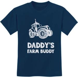 image:imageTstars TeeStars  Daddys Farm Buddy  Gift For Farmers Children Funny Kids TShirtNavy