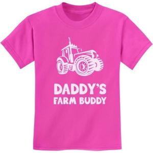 image:imageTstars TeeStars  Daddys Farm Buddy  Gift For Farmers Children Funny Kids TShirtPink