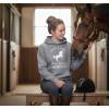 image:imageTstars Just a Girl Who Loves Horses Hoodie  Equestrian Hoodies for Women amp Teen Girls  Gift for Riders amp FansGray