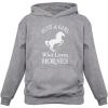 image:imageTstars Just a Girl Who Loves Horses Hoodie  Equestrian Hoodies for Women amp Teen Girls  Gift for Riders amp FansGray