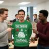 image:imageTstars Long Sleeve TShirt for Men Go Jesus Its Your Birthday Tacky Sweater Style Holiday Xmas Medium Green