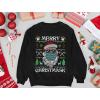 image:imageTstars Merry Christmask 2020 Quarantine Santa Face Mask Ugly Christmas Women SweatshirtBlack