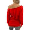 image:imageTstars Merry Christmask Quarantine Face Mask Ugly Christmas Off shoulder sweatshirtBlack