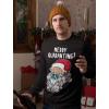 image:imageTstars Merry Quarantine 2020 Santa Claus Face Mask Ugly Christmas SweatshirtBlack