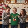 image:imageTstars Reindeer Long Sleeve Shirt Toddler Youth Kids Ugly Christmas Sweater Style 5T Green